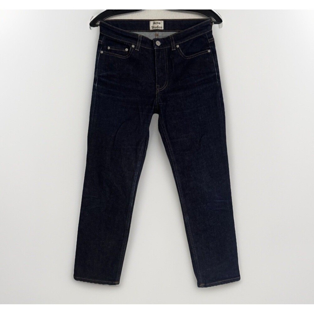 Acne Studios Women’s Jeans 26 32 Dark Indigo Denim Made In Italy Lit Str Rw